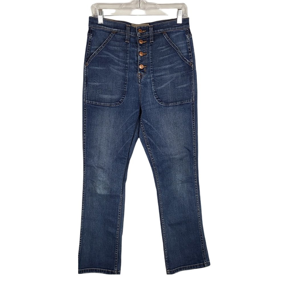 Point Sur Denim Victoria Vintage Jeans Women's Sz 29 High Rise Button Fly E8877